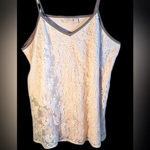 Logo Lavish Cream Lace Top or Dress